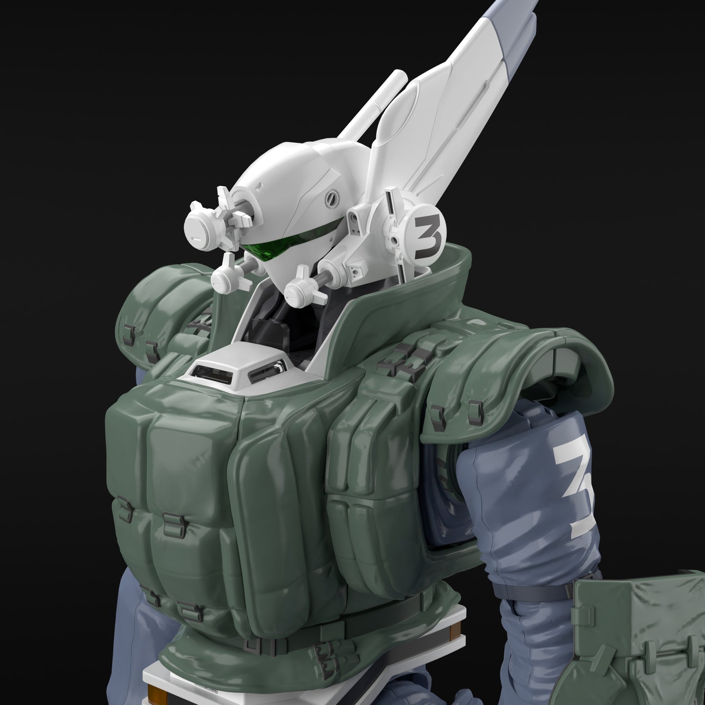 Aoshima 1/43 ACKS MP-04 Mobile Police Patlabor AV-98 Ingram Reactive Armor