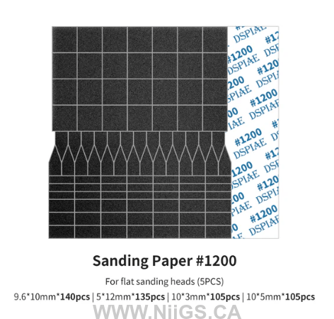 DSPIAE Sanding Paper for Reciprocating Sanding Tool