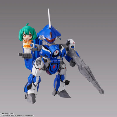 Bandai Spirits Tiny Session VF-25G Messiah Valkyrie (Michael Use) With Ranka "Macross Frontier"