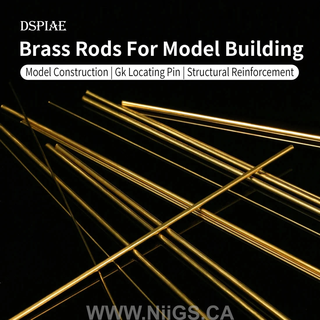 Dspiae Brass Bars For Modeling