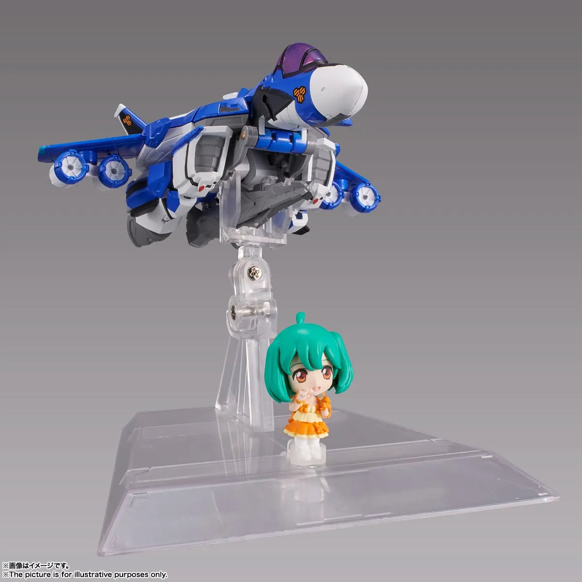 Bandai Spirits Tiny Session VF-25G Messiah Valkyrie (Michael Use) With Ranka "Macross Frontier"