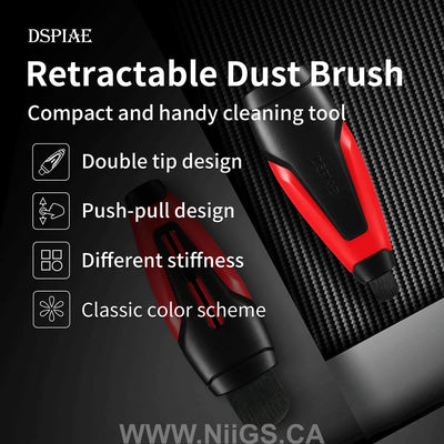 Dspiae Retractable Dust Brush Double Head