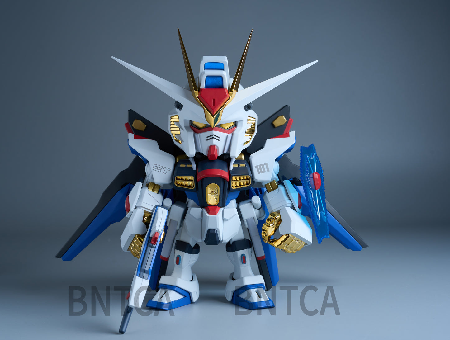 Limited Bandai BNESH Q MSV QMSV Mini Strike Freedom Gundam & ∞ Justice Gundam