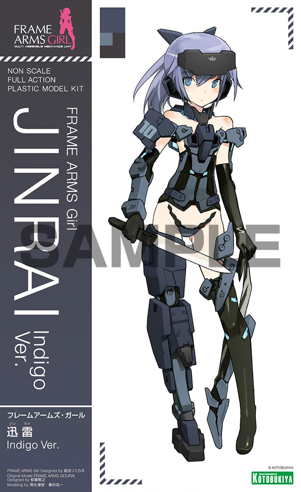 Kotobukiya Frame Arms Girl Series Jinrai Indigo Ver.
