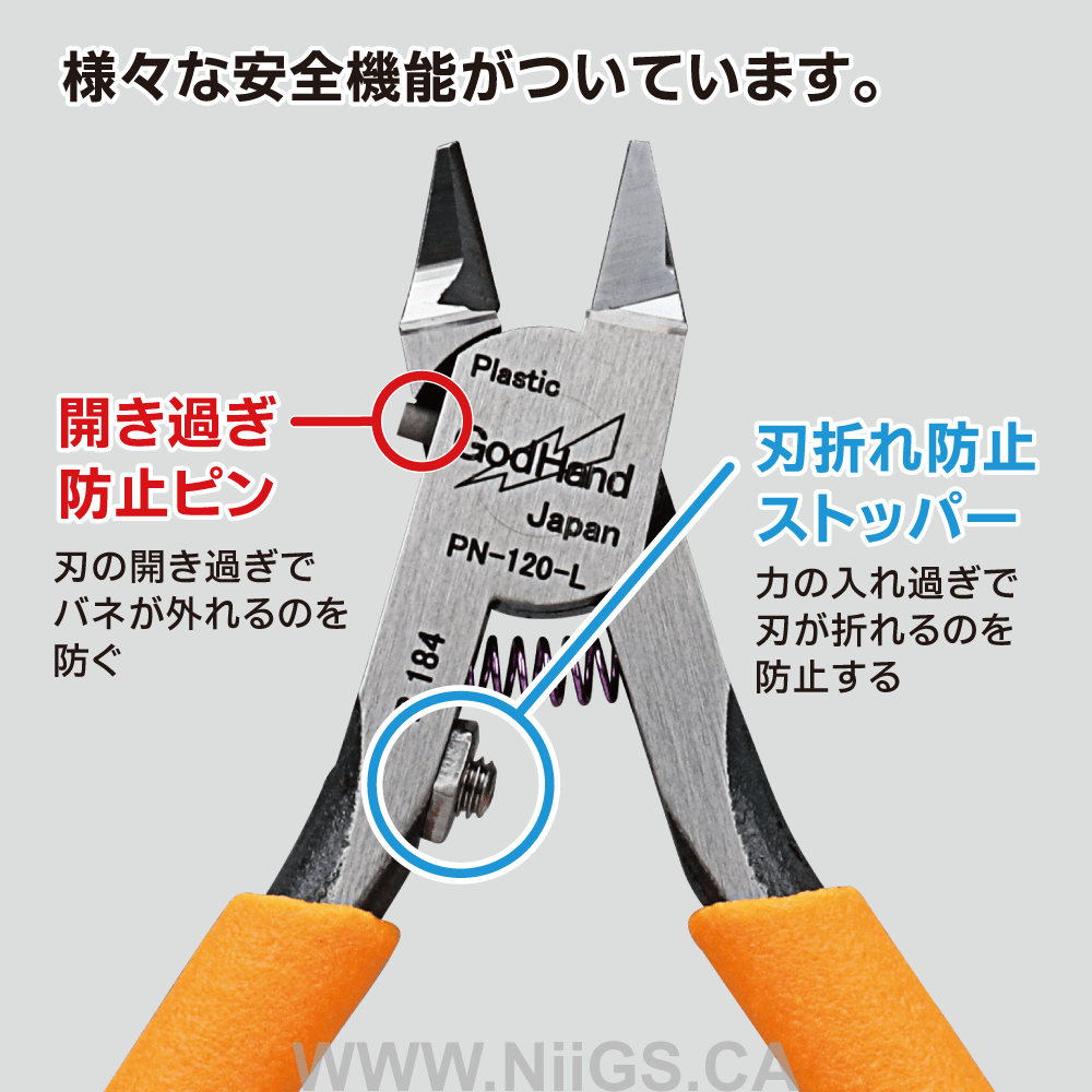 GodHand - Precision Nippers PN-120-L (Left handed version)