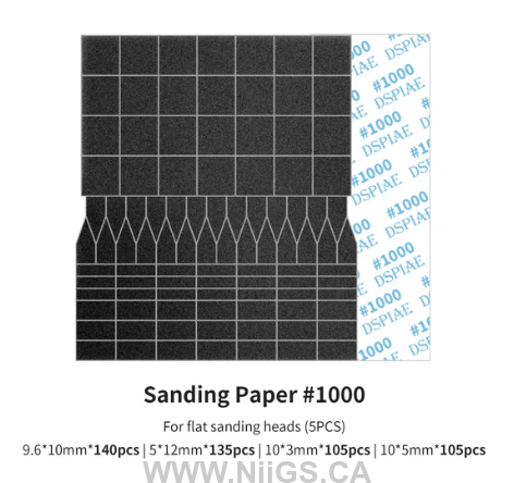 DSPIAE Sanding Paper for Reciprocating Sanding Tool