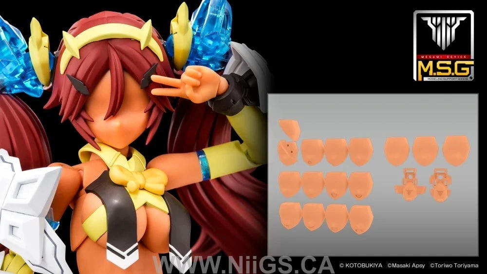 KOTOBUKIYA MEGAMI DEVICE M.S.G 06 FACE SET AUV SKIN