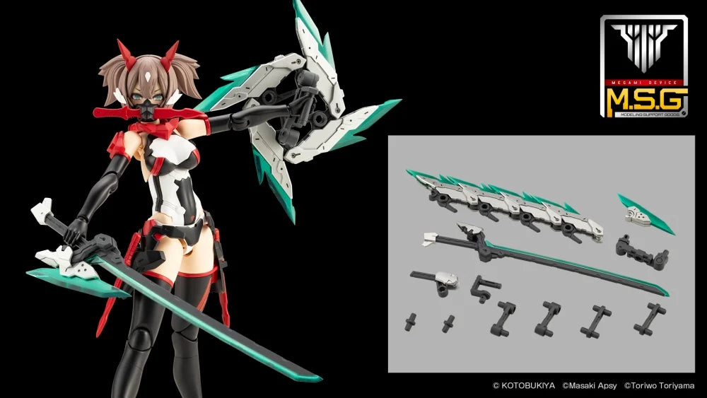 KOTOBUKIYA MEGAMI DEVICE M.S.G 07 NINJA BLADE KAZAKIRI GALE