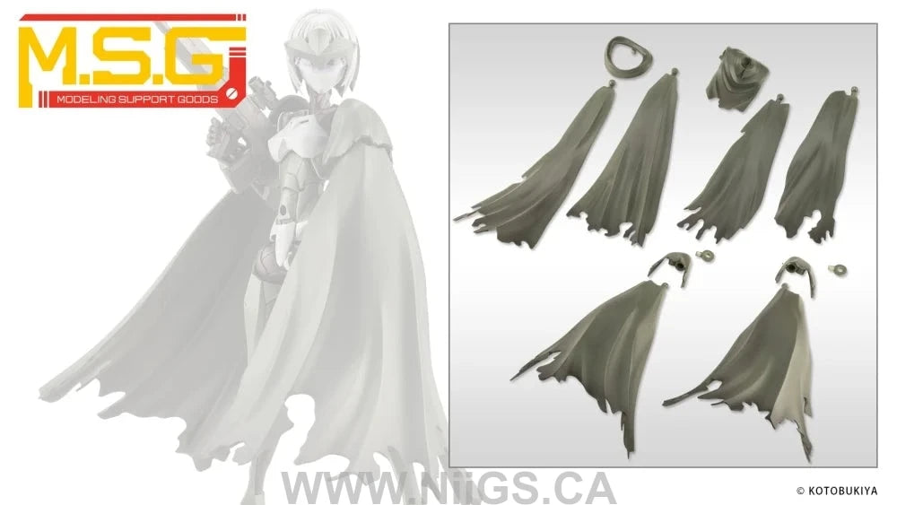 KOTOBUKIYA DRESS UP PARTS CRASH&SIDE CLOAK DARK GREEN Ver.