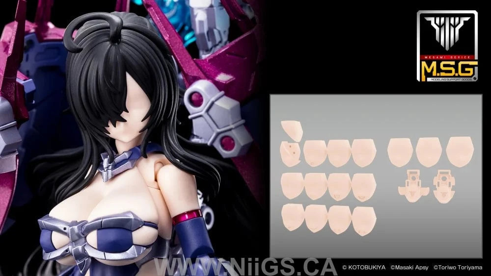 KOTOBUKIYA MEGAMI DEVICE M.S.G 06 FACE SET AUV SKIN