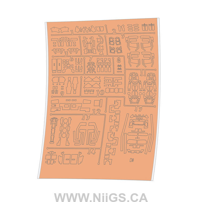 Madworks NPC001 RG RX78-2 2.0 Precut Masking Sheet