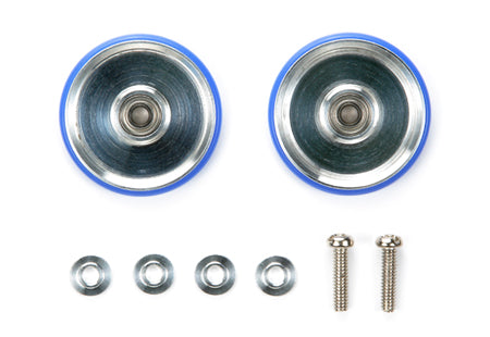 Tamiya 1/32 MINI 4WD Parts 19mm Aluminum Rollers w/Plastic Rings (Dish Type)