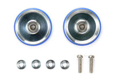 Tamiya 1/32 MINI 4WD Parts 19mm Aluminum Rollers w/Plastic Rings (Dish Type)