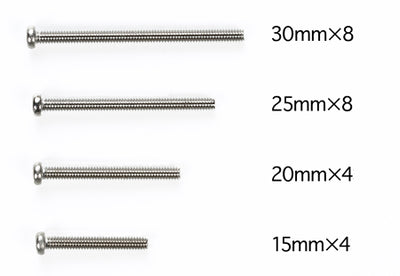 Tamiya 1/32 MINI 4WD Parts Stainless Steel Screw Set (15/20/25/30mm)
