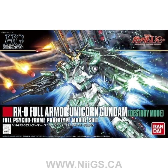 BANDAI Hobby HGUC 1/144 #178 Full Armor Unicorn Gundam (Destroy Mode)