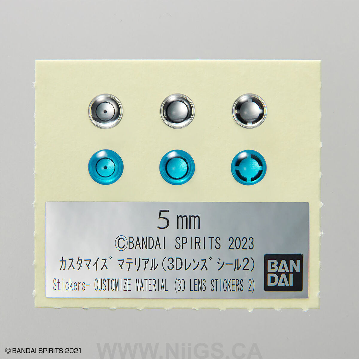 BANDAI CUSTOMIZE MATERIAL (3D LENS STICKERS 2)
