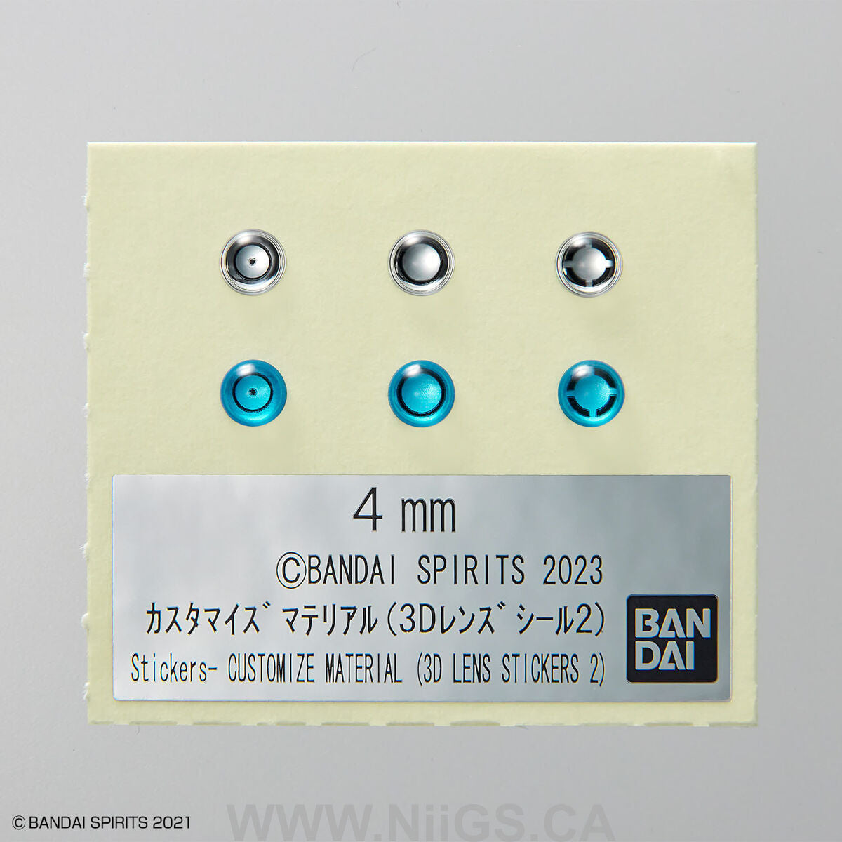 BANDAI CUSTOMIZE MATERIAL (3D LENS STICKERS 2)