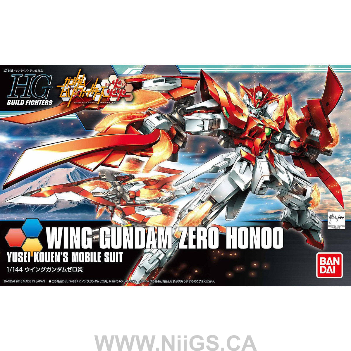 HGBF 1/144 Wing Gundam Zero Honoo