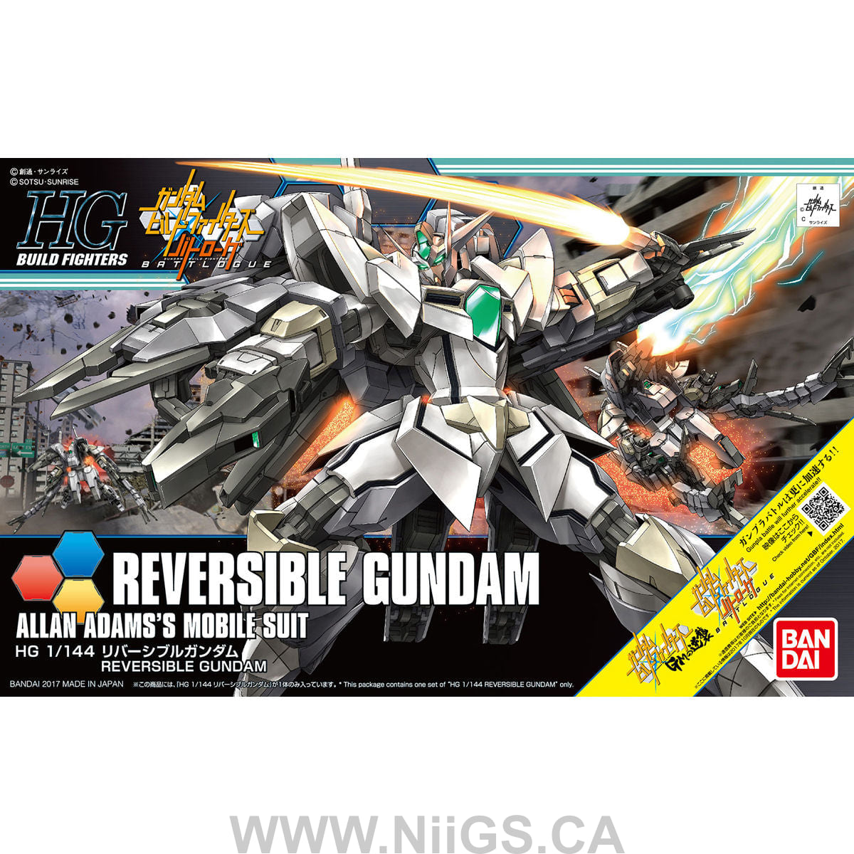BANDAI Hobby HGBF 1/144 Reversible Gundam