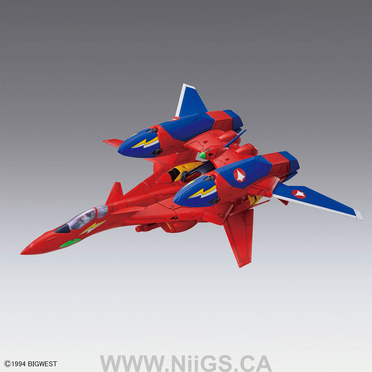 BANDAI Hobby HG 1/100 VF-19 CUSTOM FIRE VALKYRIE WITH SOUND BOOSTER