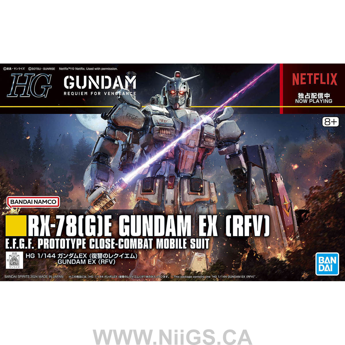 BANDAI Hobby HG 1/144 GUNDAM EX (RFV)