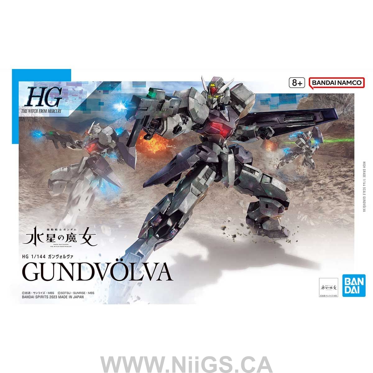 BANDAI Hobby HG 1/144 GUNDVÖLVA