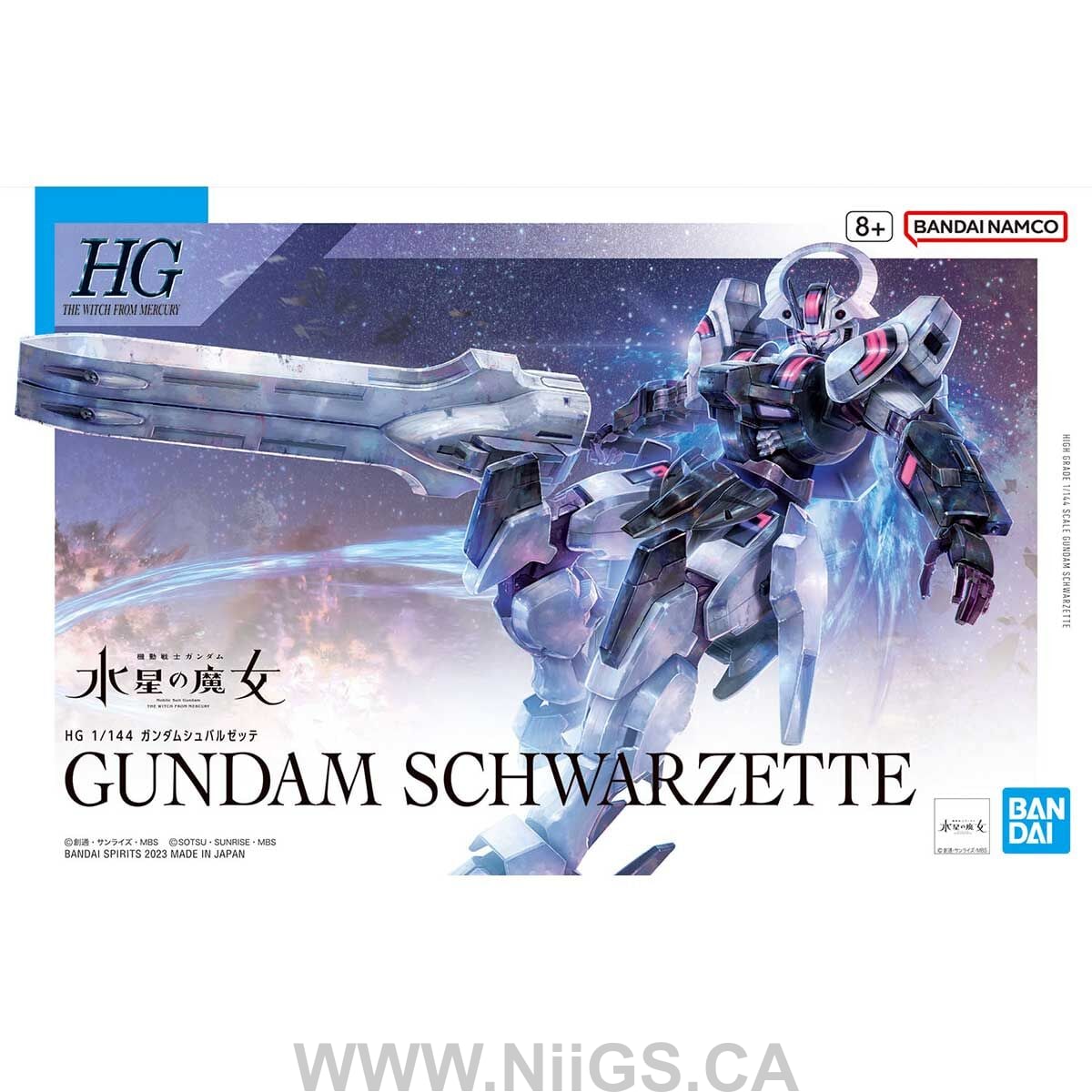 BANDAI HOBBY HG 1/144 GUNDAM SCHWARZETTE