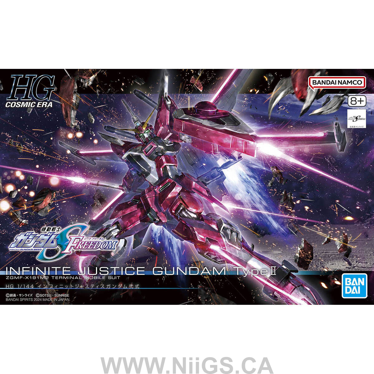 BANDAI Hobby HG 1/144 INFINITE JUSTICE GUNDAM TypeⅡ