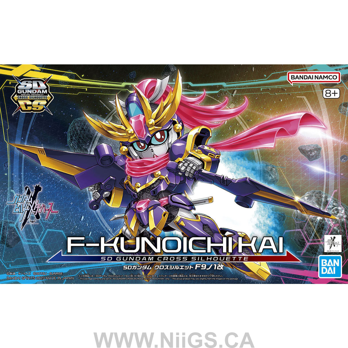 BANDAI SD GUNDAM CROSS SILHOUETTE F-KUNOICHI KAI