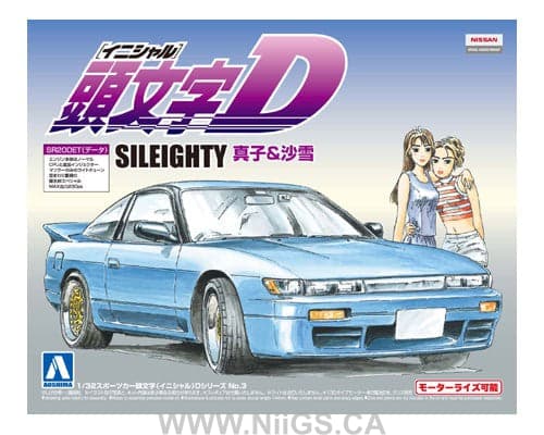 Aoshima 1/32 Initial D SILEIGHTY MAKO&SAYUKI