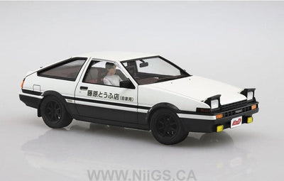 Aoshima 1/24 INITIAL D FUJIWARA TAKUMI AE86 TRUENO (PROJECT-D Ver) w/ Figure