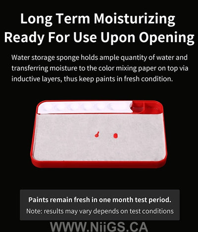 DSPIAE PRO Poseidon Moisturizing Color Mixing Box for Acrylic Paints