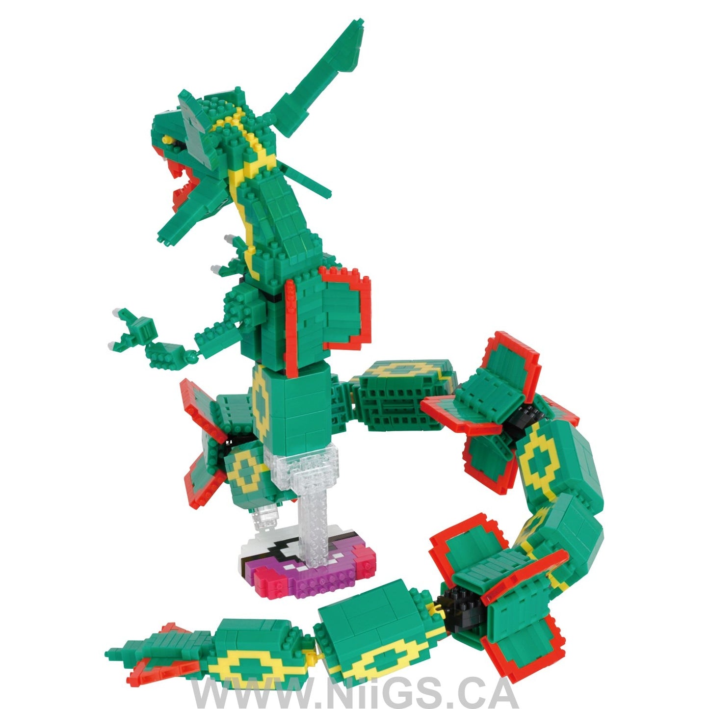 Nanoblock Pokémon Series Rayquaza Extreme Deluxe Edition