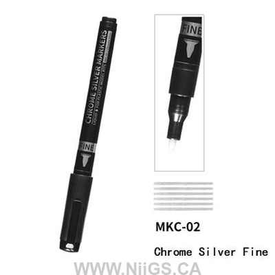 Dspiae Chrome Silver Markers