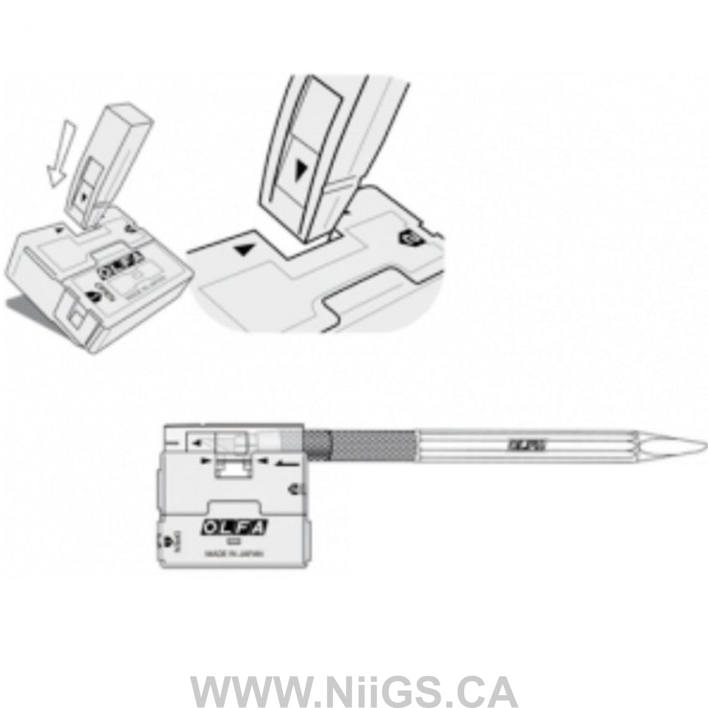 OLFA Multi-Purpose Art Blade for AK-5, 30/pk (KB-5/30B)