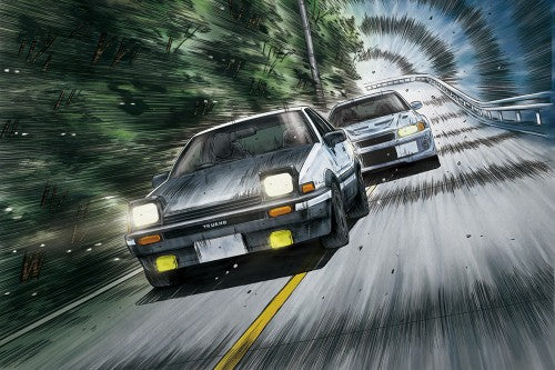 Aoshima 1/24 INITIAL D FUJIWARA TAKUMI AE86 TRUENO (PROJECT-D Ver) w/ Figure