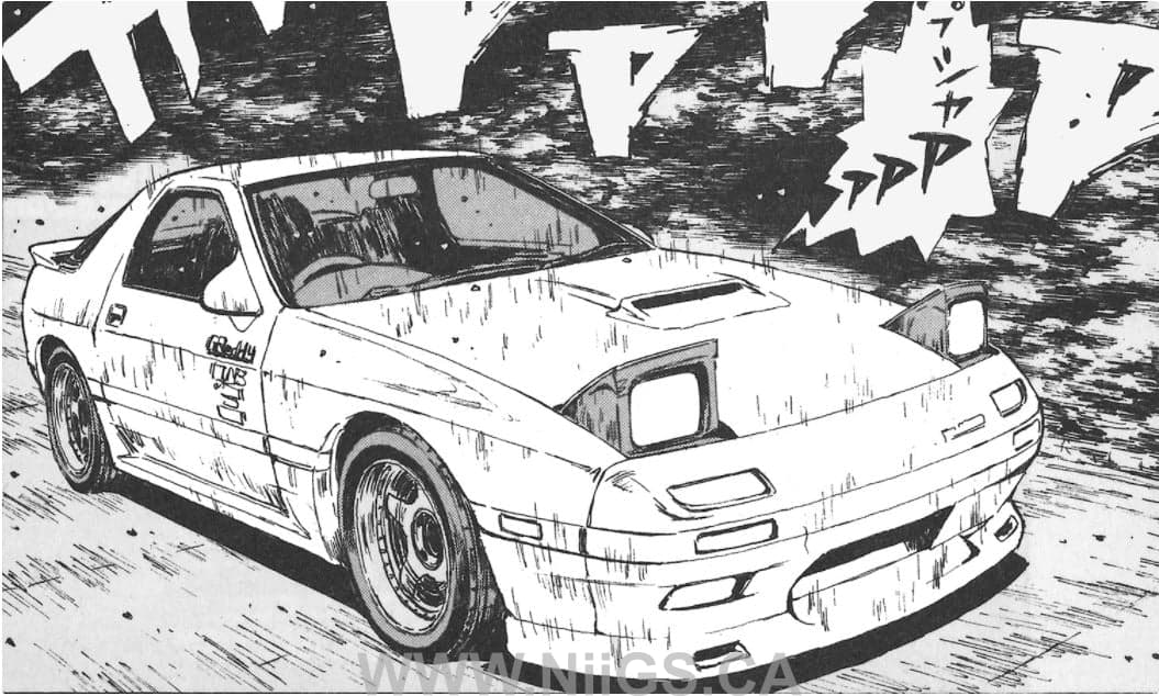 Aoshima 1/24 Pre-Painted Initial D Takahashi Ryosuke FC3S RX-7 (Comics Vol.5 Akina Battle Ver.)