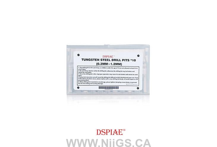 DSPIAE 0.3-1.2 Tungsten Steel Drill Bit