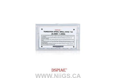 DSPIAE 0.3-1.2 Tungsten Steel Drill Bit