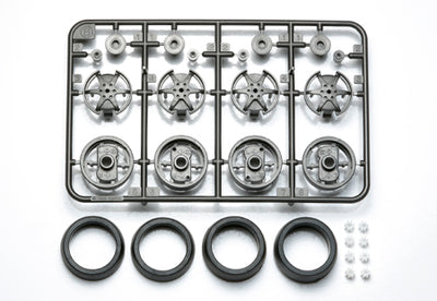 Tamiya 1/32 MINI 4WD Parts Large Dia. 1-Way Wheel Set (for Super X & XX Chassis)