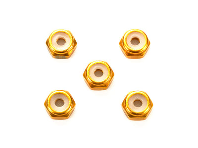Tamiya 1/32 MINI 4WD Parts 2mm Aluminum Lock Nut (Gold, 5pcs.)