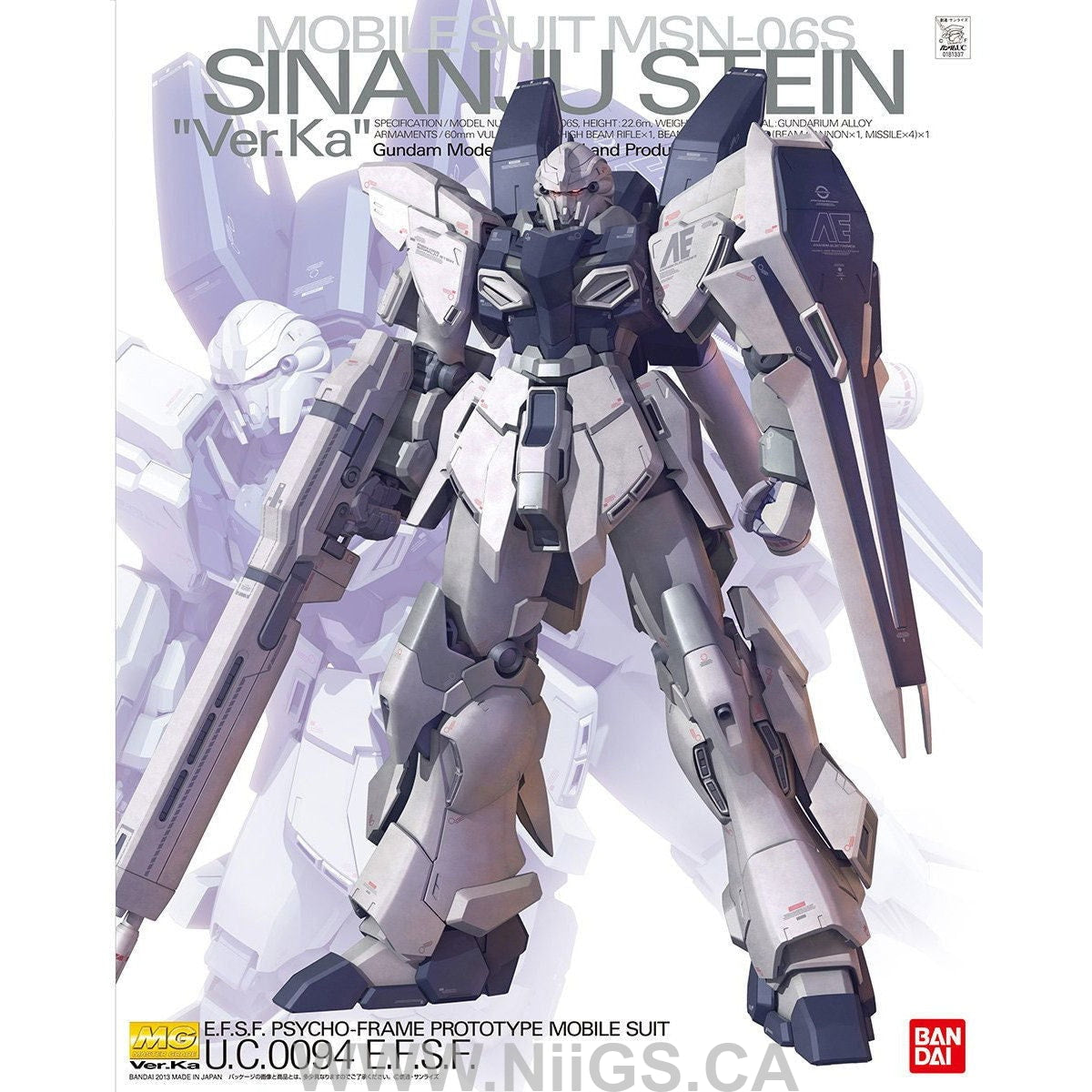 BANDAI Hobby MG 1/100 MSN-06S Sinanju Stein Ver. Ka - Nii G Shop