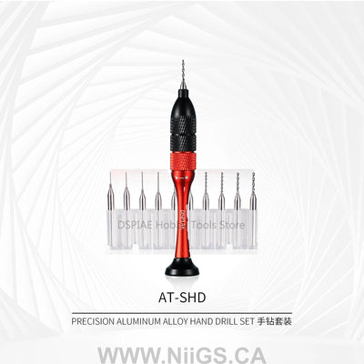 Dspiae AT-SHD Precision Aluminum Alloy Hand Drill Set