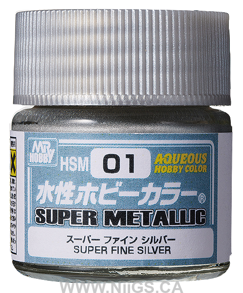GSI Creos AQUEOUS HOBBY COLOR - HSM01 SUPER FINE SILVER