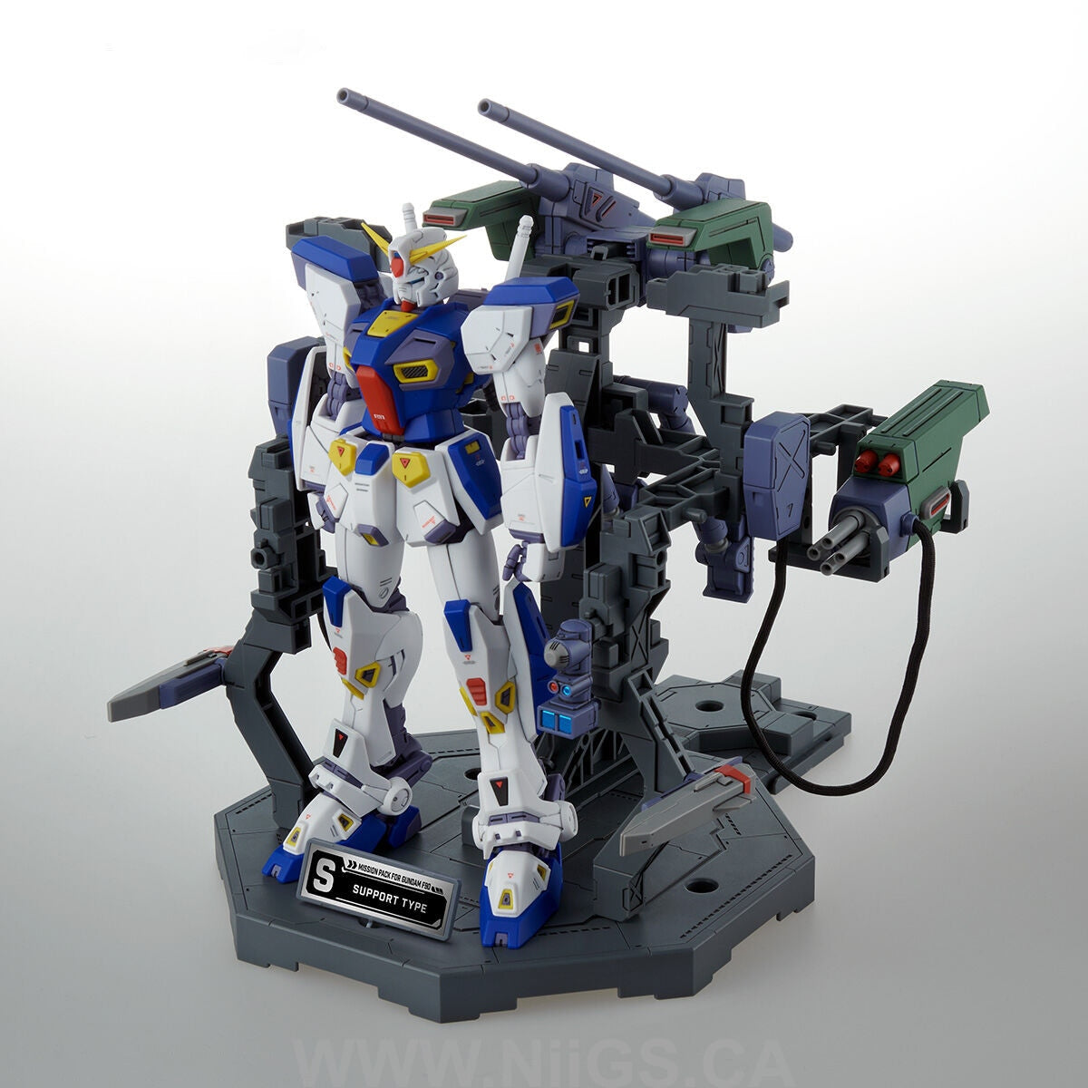 LIMITED Premium Bandai MG 1/100 MISSION PACK HANGAR for GUNDAM F90 TWIN SET