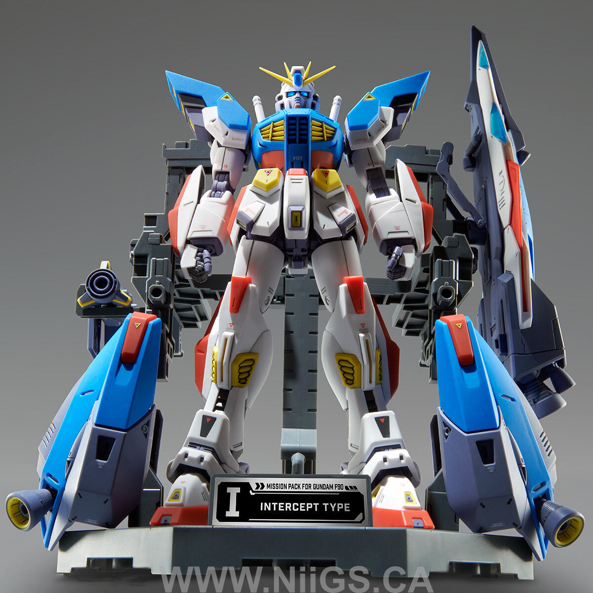 LIMITED Premium Bandai MG 1/100 MISSION PACK HANGAR for GUNDAM F90 TWIN SET