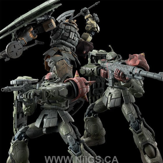 LIMITED Premium Bandai HG 1/144 ZAKU Ⅱ F TYPE CHUBS & KALE + ZAKUⅡ (UNIDENTIFIED TYPE) SOLARI CUSTOM PARTS SET  (RFV)