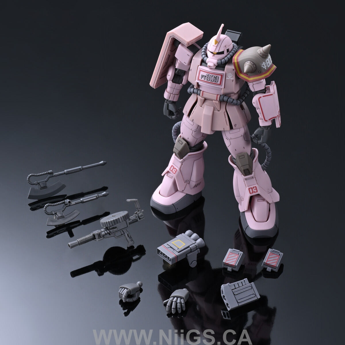 LIMITED Premium Bandai HG 1/144 ZAKU DESERT TYPE PINK PANTHER FORCES