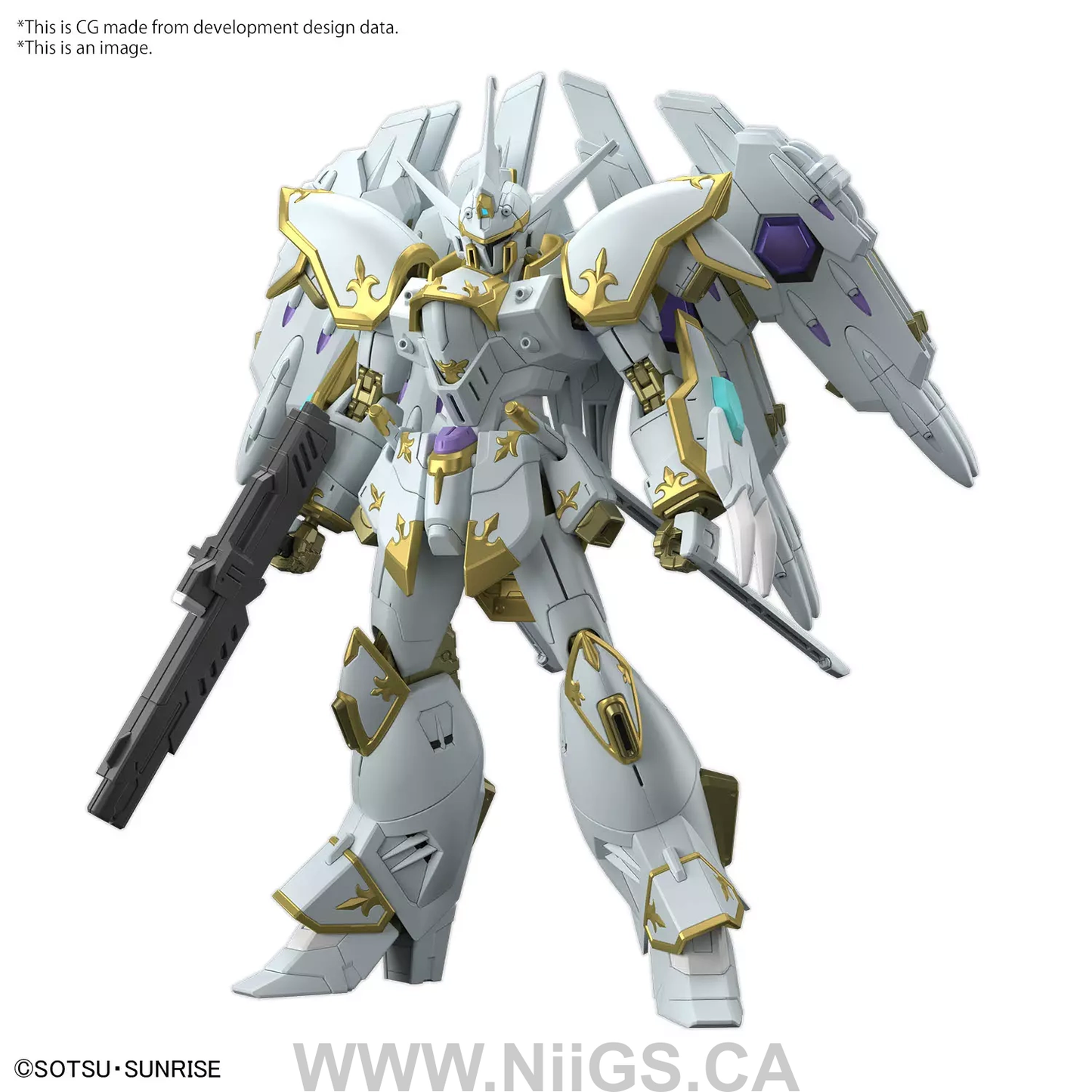 BANDAI Hobby HG 1/144 BLACK KNIGHT SQUAD Cal-re.A