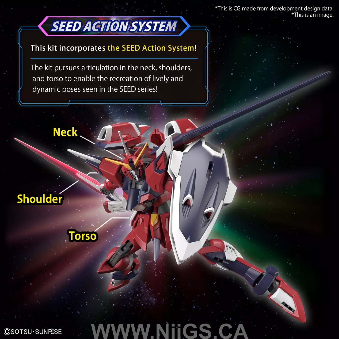 BANDAI HG 1/144 IMMORTAL JUSTICE GUNDAM